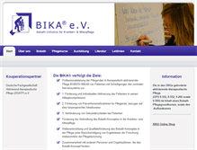 Tablet Screenshot of bika.de
